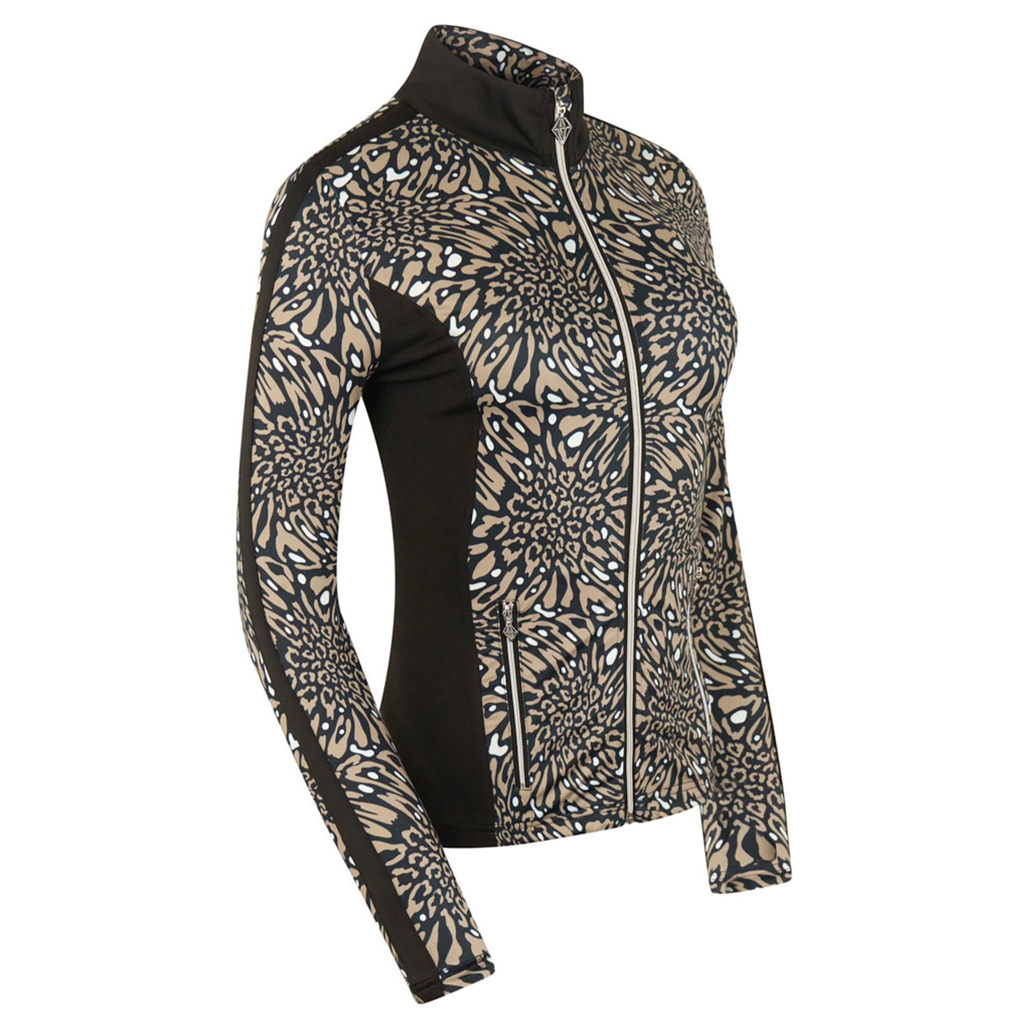 Pure Golf Gella Winterweight Ladies Golf Mid Layer Wild Truffle